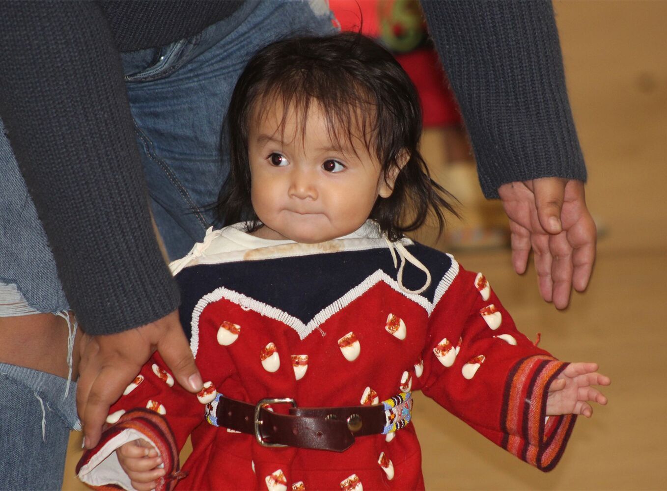 Little ones learn the dance